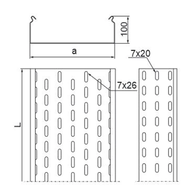 Bandeja, KCP100H100/3 N