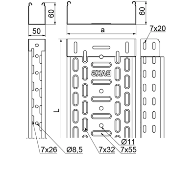 Bandeja, KGJ200H60/3