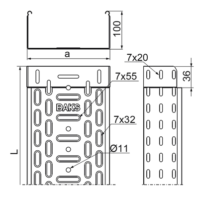 Bandeja, KGJ300H100/3