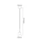 BAO I G9 IP44 hanging lamp, gold with a white shade