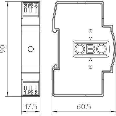 Bariera odgromowa, VF230-AC/DC