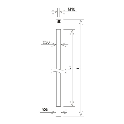 Barra aislante 790 mm