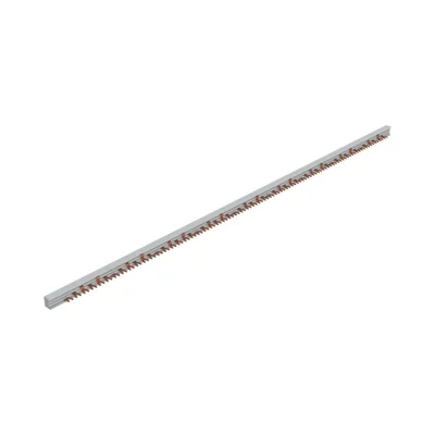 Barra colectora de conexión GVK-16/3P+3N-6TE de 80 A, 3P + 3N, 1 m de longitud, para cortar.