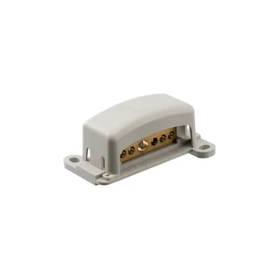 Barra colectora de ecualización de potencial pequeño, 5x10mm2, 1x16mm2, gris