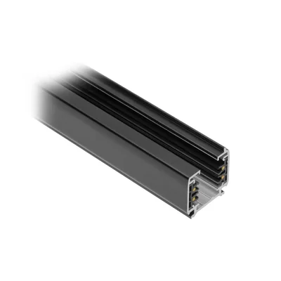 Barra colectora trifásica X-Rail 3FZ de 2 m, 220-240 V, 16 A, color negro.