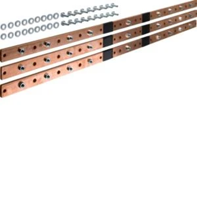 Barra horizontal UNIVERS N Cu para interruptores-seccionadores tipo regleta NH1/2/3, 5 polos, 40x10mm, 1245mm