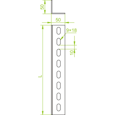 Barre d'angle, KTC50H50/2