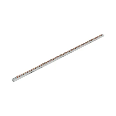 Barre omnibus de connexion GVK-16/3P+3N-6TE 80 A 3P + 3N de 1 m de long pour découpe
