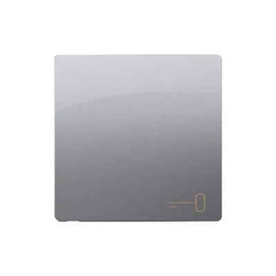 Bascule simple avec pictogramme clé, inox (métallique)
