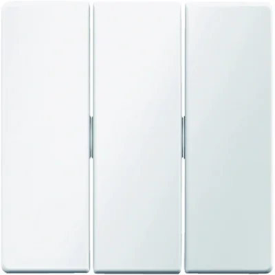 Bascules pour interrupteur triple, ascamite blanche comme neige