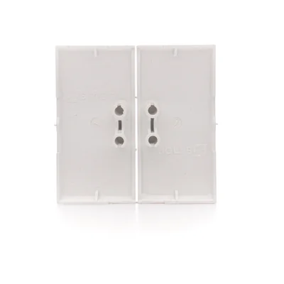 Bascules pour interrupteurs/boutons-poussoirs doubles, blanc