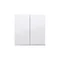 Bascules pour interrupteurs/boutons-poussoirs doubles, blanc