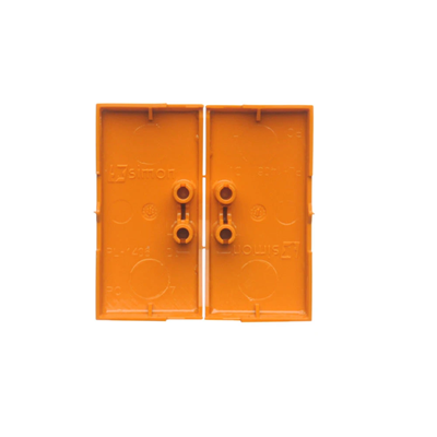 Bascules pour interrupteurs/boutons-poussoirs doubles, orange