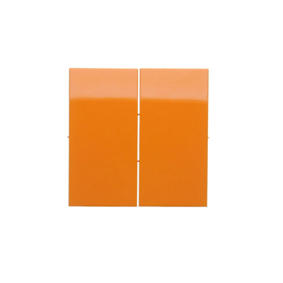 Bascules pour interrupteurs/boutons-poussoirs doubles, orange