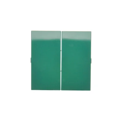 Bascules pour interrupteurs/boutons-poussoirs doubles, vertes