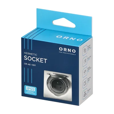 Base de empotrar simple, tipo francés, IP55, acero inoxidable