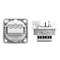 Base de enchufe schuko 16A 2P+Z 230V 50/60Hz IP54, conexión lateral brida 50X50, contactos niquelados, blanco