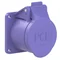 Base de panel recto 32A 2P 24V 50/60Hz IP44/54 (brida 55X55, distancia entre orificios 45X45), contactos niquelados