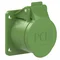 Base de panel recto 32A 2P+Z 24/42V 100-200Hz 4h IP44/54 (brida 54X60, distancia entre agujeros 44X44), contactos niquelados