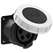 Base de panel recto 32A 3P+Z+N 500V 50/60Hz 7h IP67, brida 75X75, distancia entre tornillos 60X60, contactos niquelados