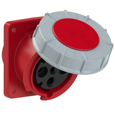 Base panel acodada IP67 63A 400V 3P+Z 100x112mm
