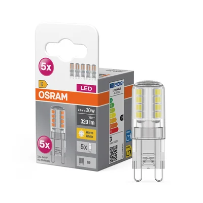 BASE per lampada LED SPECIAL PIN CL 30 non dimmerabile 2.6W/827 G9 LEDVANCE