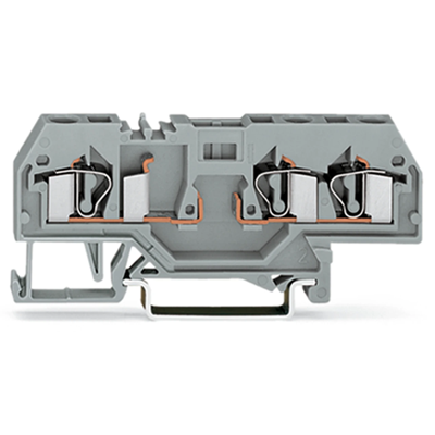 Base terminal block 3-wire 4mm² gray 50pcs.