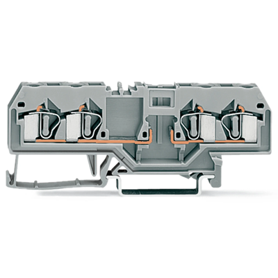 Base terminal block 4-wire 4mm² gray 50pcs.