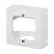 Basic surface-mounted adapter for universal sockets and switches - white