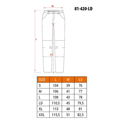 BASIC work trousers, size LD/54