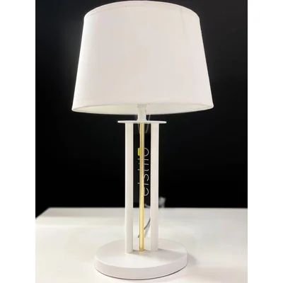 BASTIA Lampada da tavolo bianca