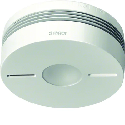 Батарейний радіо датчик диму, білий