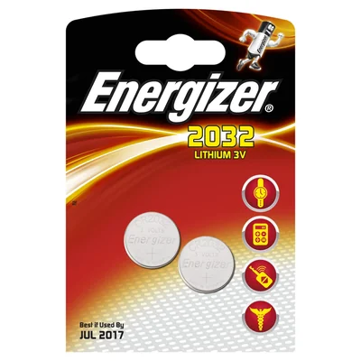 Батарея CR2032 літієва Energizer LITHIUM 3V 2шт