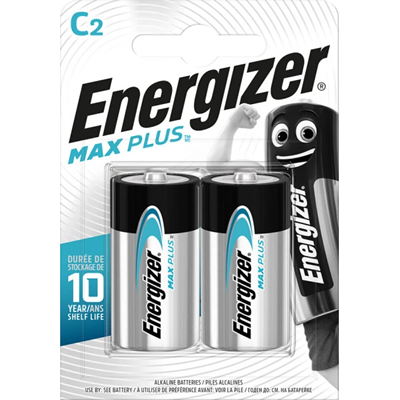 Батарея LR14 / C alkaline Energizer MAX PLUS 1.5V 2шт.