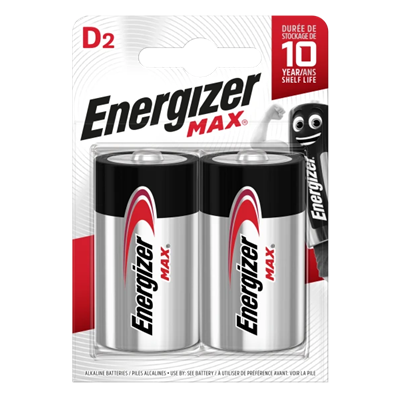 Батарея LR20 / D / E95 alkaline Energizer MAX 1.5V 2шт.