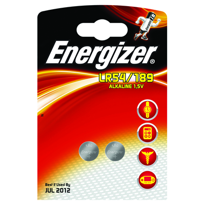 Батарея LR54 / 189 лужна Energizer ALKALINE 1.5V 2шт.