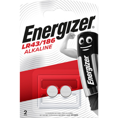 Bateria LR43 / 186 alkaliczna guzikowa Energizer ALKALINE 1,5V 2szt