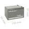 Batería Qoltec AGM | 12V | 14Ah | Sin mantenimiento | Eficiente | Larga duración | para UPS y sistemas de seguridad