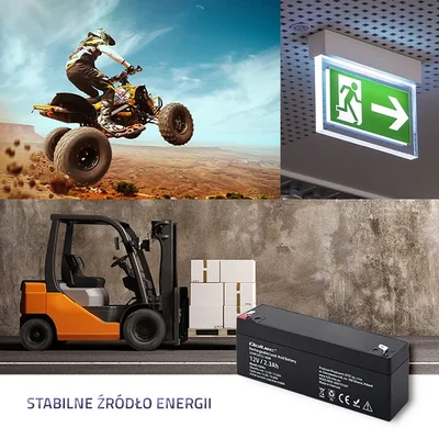 Batería Qoltec AGM | 12V | 2.3Ah | Sin mantenimiento | Eficiente | Larga duración | Para UPS, básculas y cajas registradoras