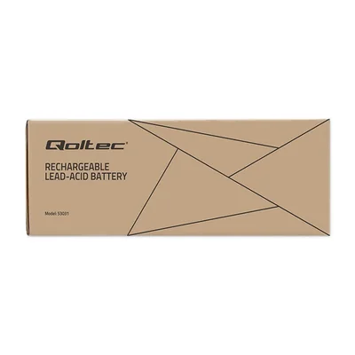 Batería Qoltec AGM | 12V | 9Ah | Sin mantenimiento | Eficiente | Larga duración | para UPS y sistemas de seguridad