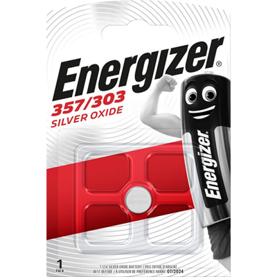 Bateria SR44 / 357 / 303 srebrowa guzikowa Energizer SILVER OXIDE 1,55V