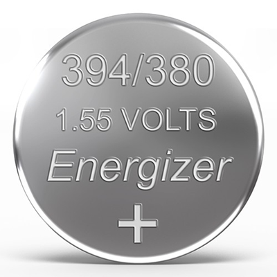 Baterie 394 / 380 / SR45 stříbrné tlačítko Energizer SILVER OXIDE 1,55V