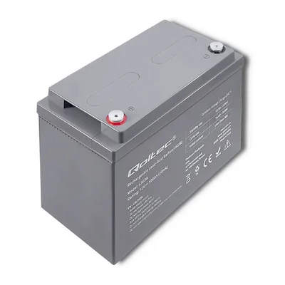 Baterie Qoltec AGM | 12V | 100Ah | 28,1kg | Bezúdržbová | Výkonná | Dlouhá životnost | pro UPS, karavan, loď, pec