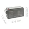 Baterie Qoltec AGM | 12V | 150Ah | 40,1 kg | Bezúdržbová | Výkonná | Dlouhá životnost | pro UPS, karavan, loď, pec