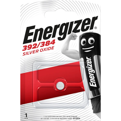 Batteria 392 / 384 / SR41 bottone argento Energizer OSSIDO D'ARGENTO 1,55V