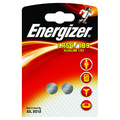 Batteria a bottone alcalina LR54/189 Energizer ALKALINE 1.5V 2pz