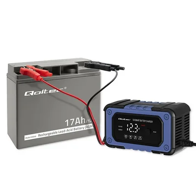 Batteria Qoltec AGM | 12V | 17Ah | Senza manutenzione | Efficiente | Lunga durata | per UPS, scooter