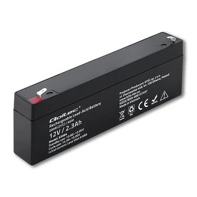 Batteria Qoltec AGM | 12V | 2.3Ah | Senza manutenzione | Efficiente | Lunga durata | per UPS, bilance, registratori di cassa
