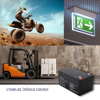 Batteria Qoltec AGM | 12V | 3.3Ah | Senza manutenzione | Efficiente | Lunga durata | per UPS, bilance, registratori di cassa