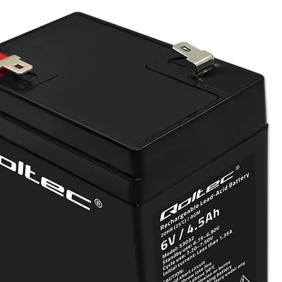 Batteria Qoltec AGM | 6V | 4,5Ah | Senza manutenzione | Efficiente | Lunga durata | per UPS, bilance, registratori di cassa